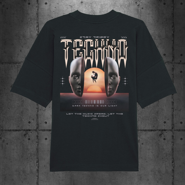 Techno Trippy Oversized T-Shirt