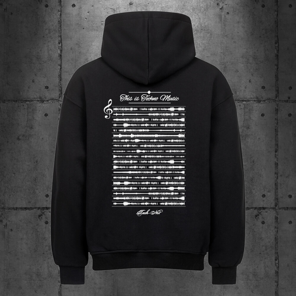 Techno Music Backpatch Hoodie