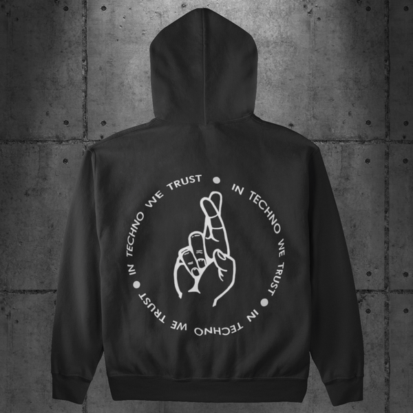 In Techno We Trust Backpatch Hoodie